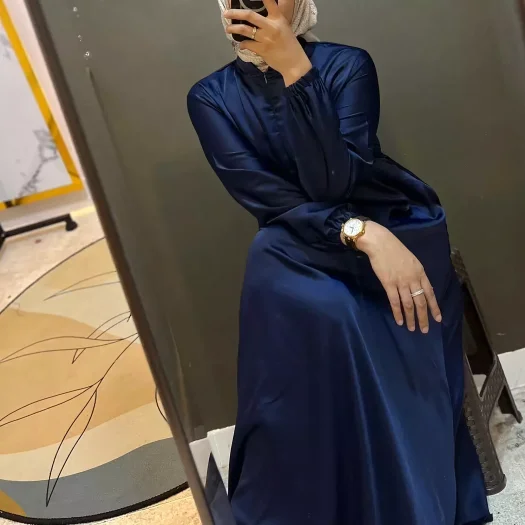 Elegant Satin Kaiya Maxi Dress – Comfortable Daily Wear Gamis