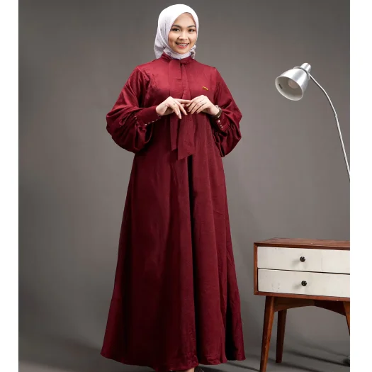 Khadeejah Dress Vol.2 – Premium Sabrina Crinkle Silk Fabric