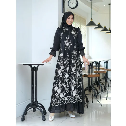 Odelia Black Series – 2024 Premium Tille Garden Party & Wedding Dress – Simple, Comfortable, Elegant