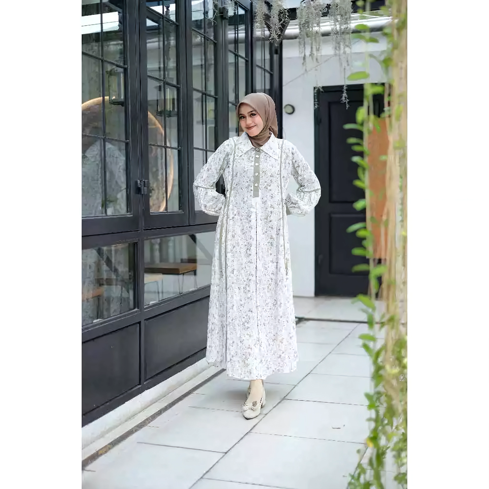 Elegant Salvina Midi Gamis Dress - Latest Katbol Fashion | Nusamade Elegant Salvina Midi Gamis Dress - Latest Katbol Fashion - Image 6