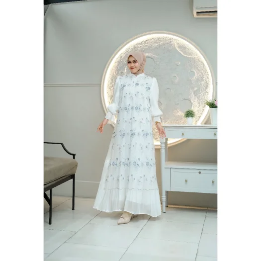 Delia Shimmer Dress – Premium Elegant Gamis for Women
