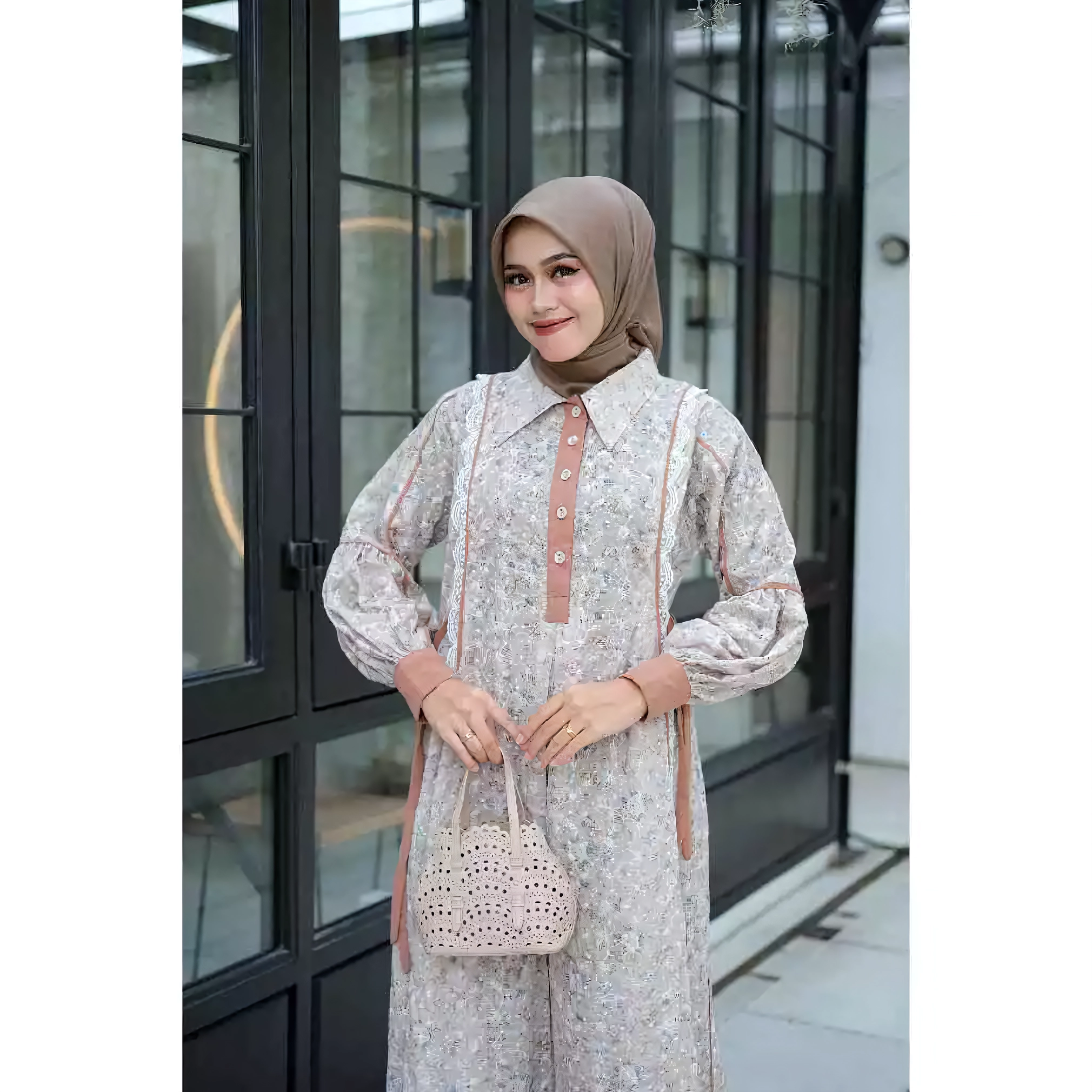 Elegant Salvina Midi Gamis Dress - Latest Katbol Fashion | Nusamade Elegant Salvina Midi Gamis Dress - Latest Katbol Fashion - Image 2