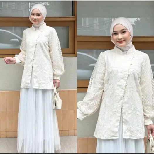 Nadien Kebaya Janggan Women’s Embroidered Blouse – Latest Design