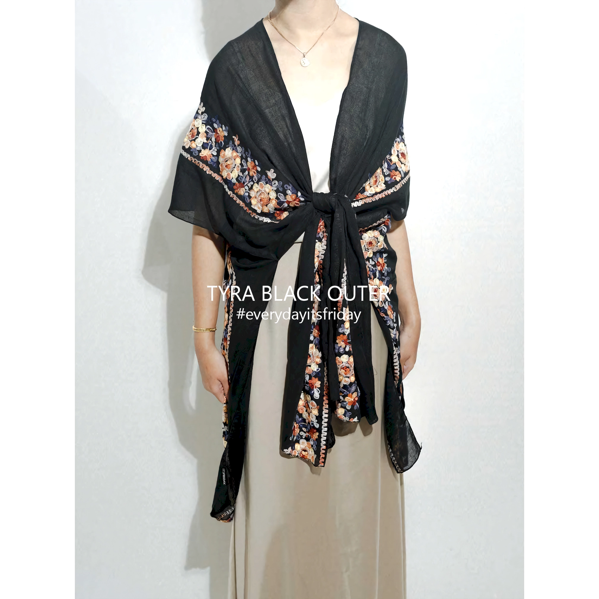 ITSFRIDAY Tyra Black Outerwear for Women | Nusamade ITSFRIDAY Tyra Black Outerwear for Women