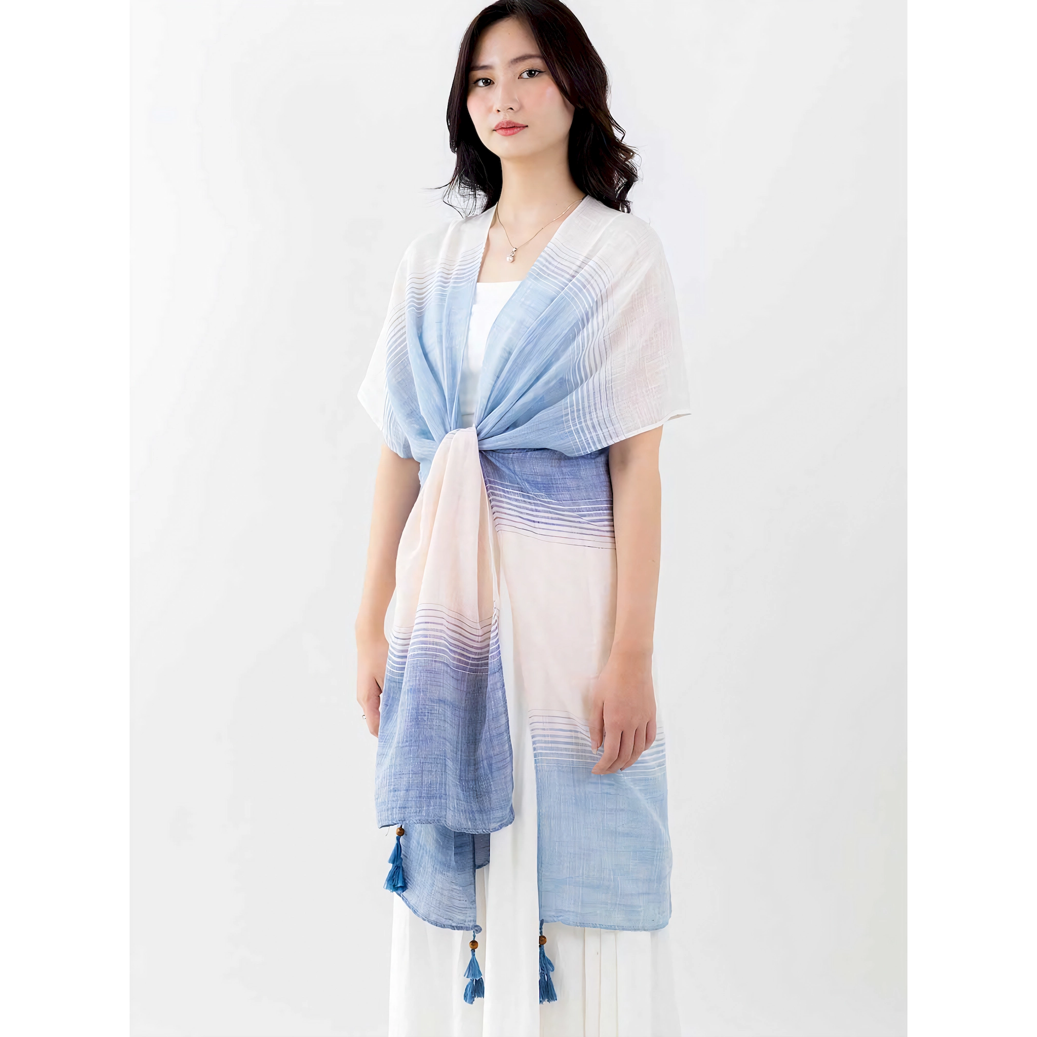 ITSFRIDAY Ozora Blue Outerwear for Women | Nusamade ITSFRIDAY Ozora Blue Outerwear for Women - Image 5
