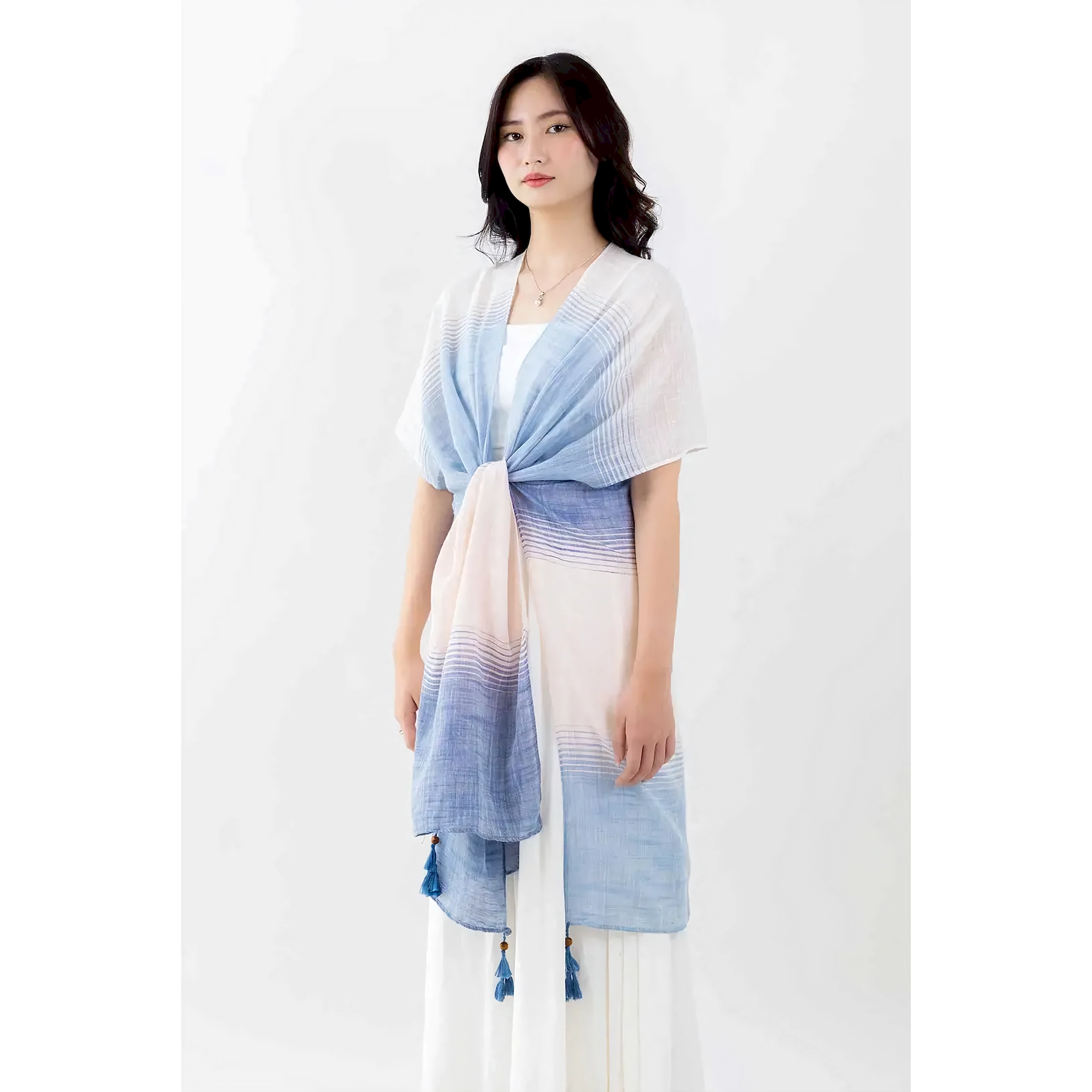 ITSFRIDAY Ozora Blue Outerwear for Women | Nusamade ITSFRIDAY Ozora Blue Outerwear for Women - Image 9
