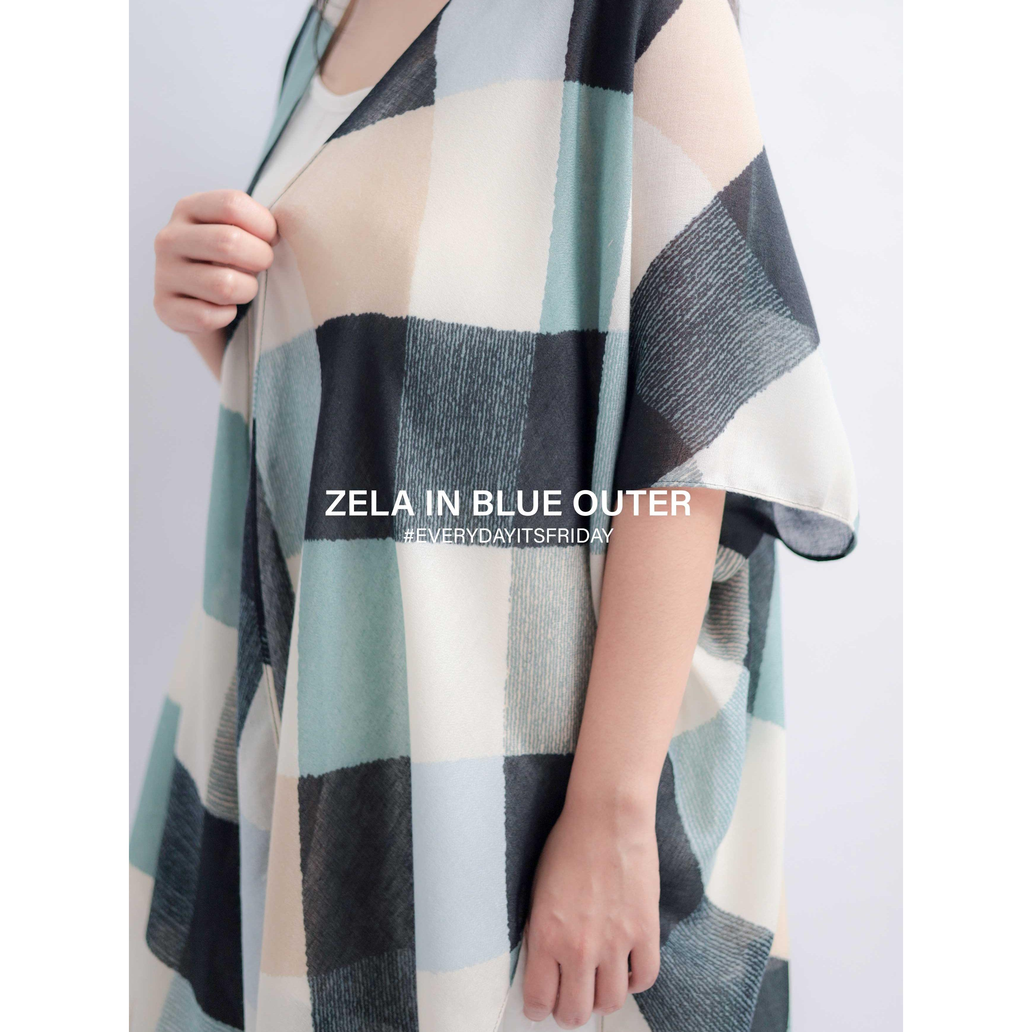 ITSFRIDAY Zela Blue Stylish Women's Outerwear | Nusamade ITSFRIDAY Zela Blue Stylish Women's Outerwear - Image 4