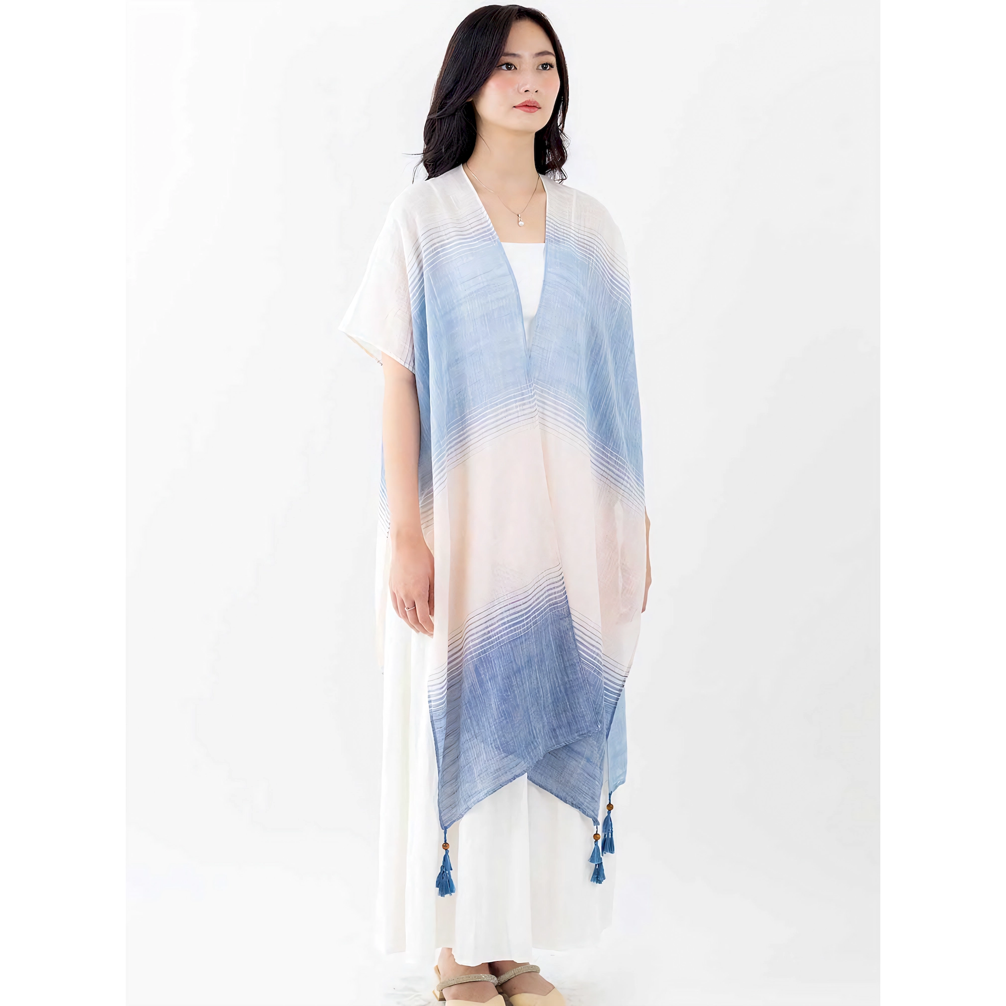 ITSFRIDAY Ozora Blue Outerwear for Women | Nusamade ITSFRIDAY Ozora Blue Outerwear for Women - Image 2