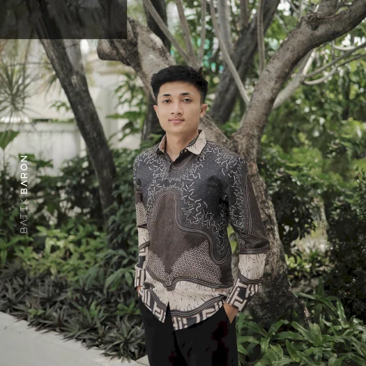 Batik Baron Slimfit Primisima Cotton Long-Sleeve Batik Shirt, Fully Lined – Sukma