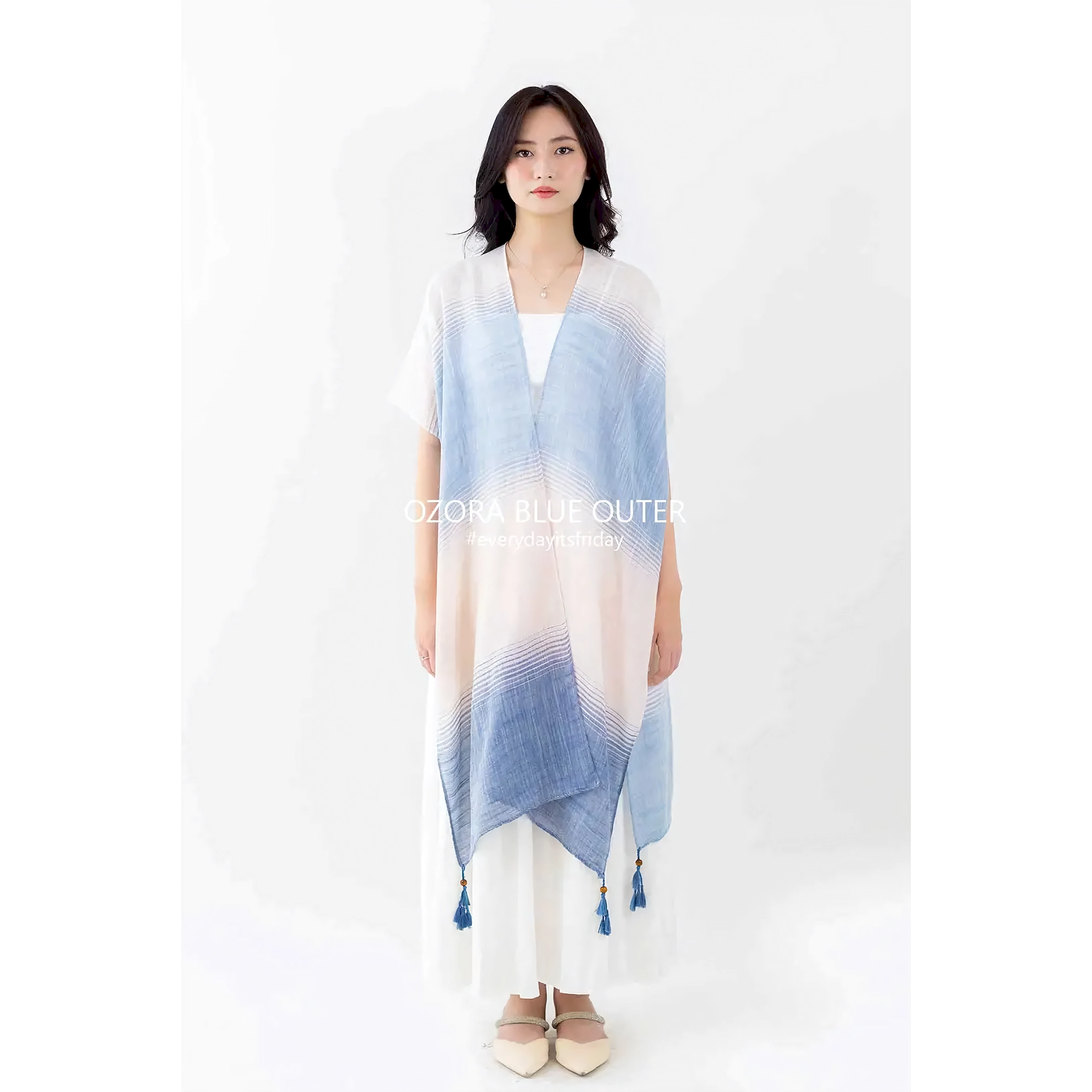 ITSFRIDAY Ozora Blue Outerwear for Women | Nusamade ITSFRIDAY Ozora Blue Outerwear for Women - Image 7