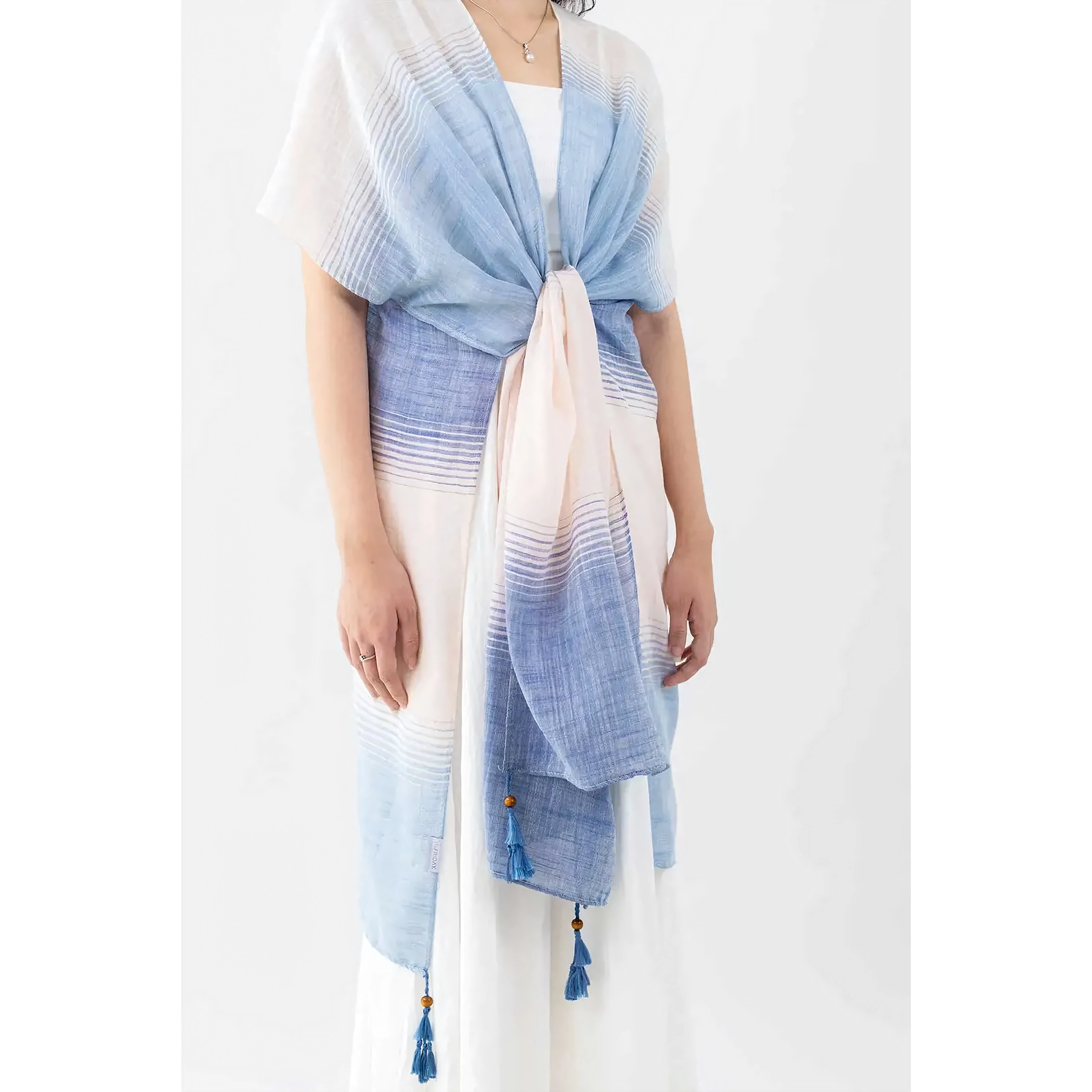 ITSFRIDAY Ozora Blue Outerwear for Women | Nusamade ITSFRIDAY Ozora Blue Outerwear for Women - Image 8