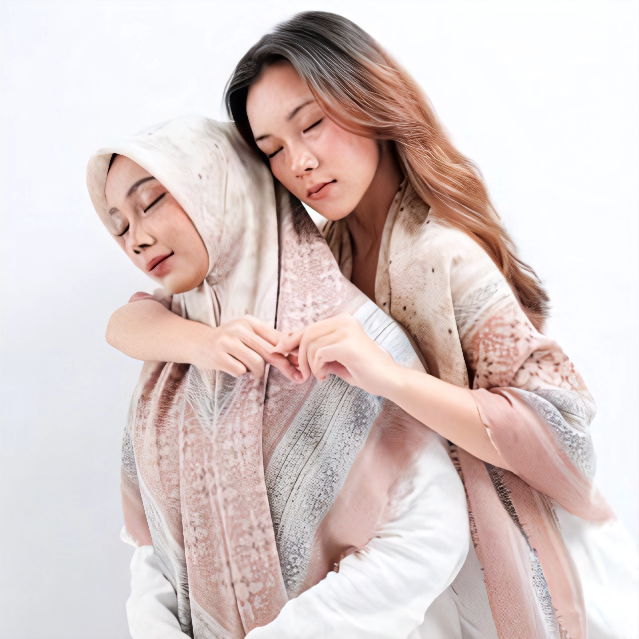 ITSFRIDAY Ornella Red Square Scarf for Women | Nusamade ITSFRIDAY Ornella Red Square Scarf for Women