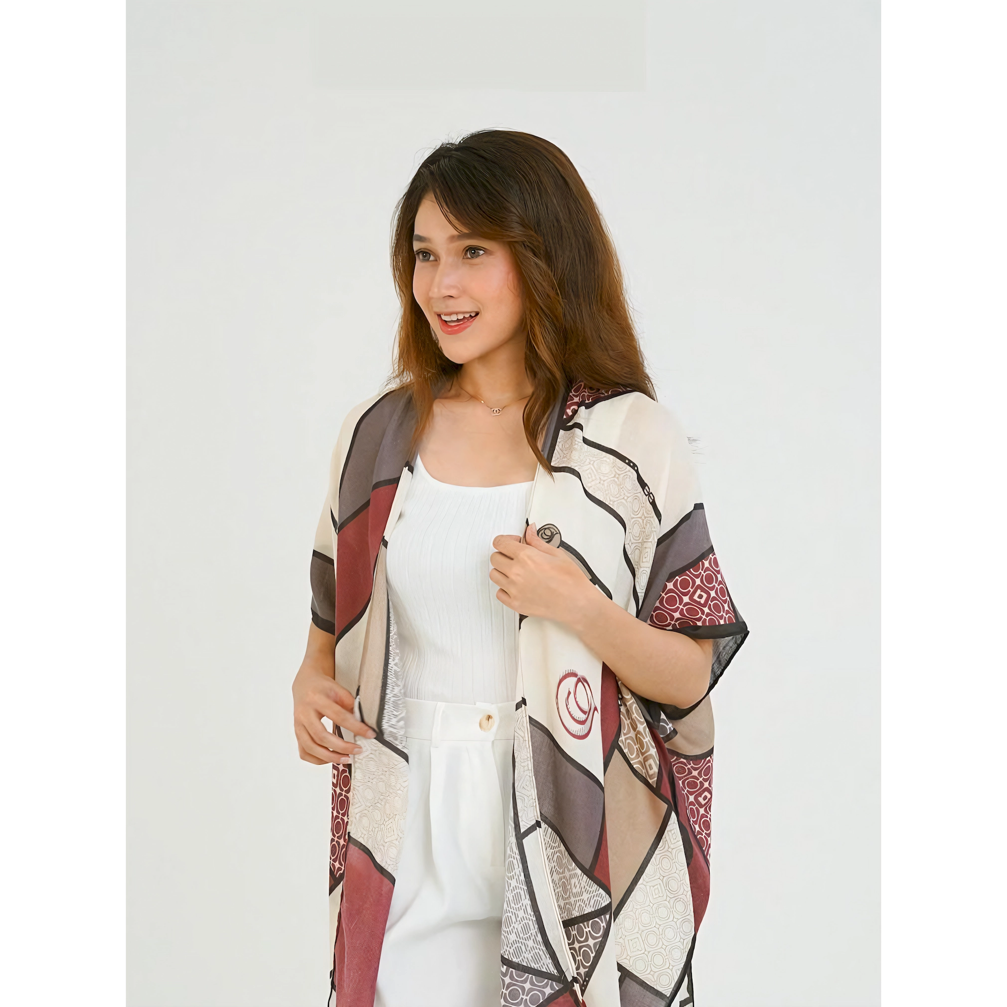 ITSFRIDAY Miranda in Maroon Women's Outerwear | Nusamade ITSFRIDAY Miranda in Maroon Women's Outerwear - Image 3