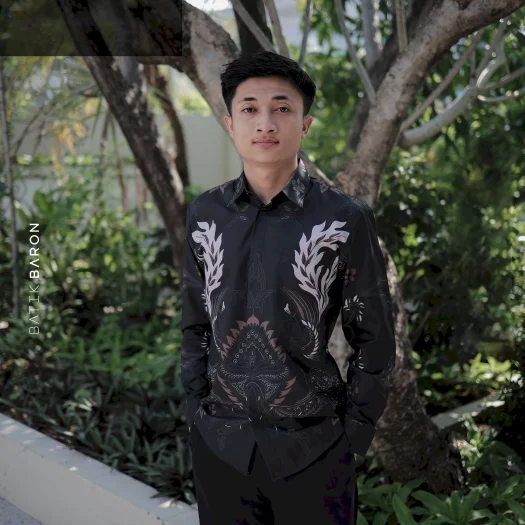 Batik Baron Men’s Long Sleeve Primisima Cotton Batik Shirt – Jatayu 2.0