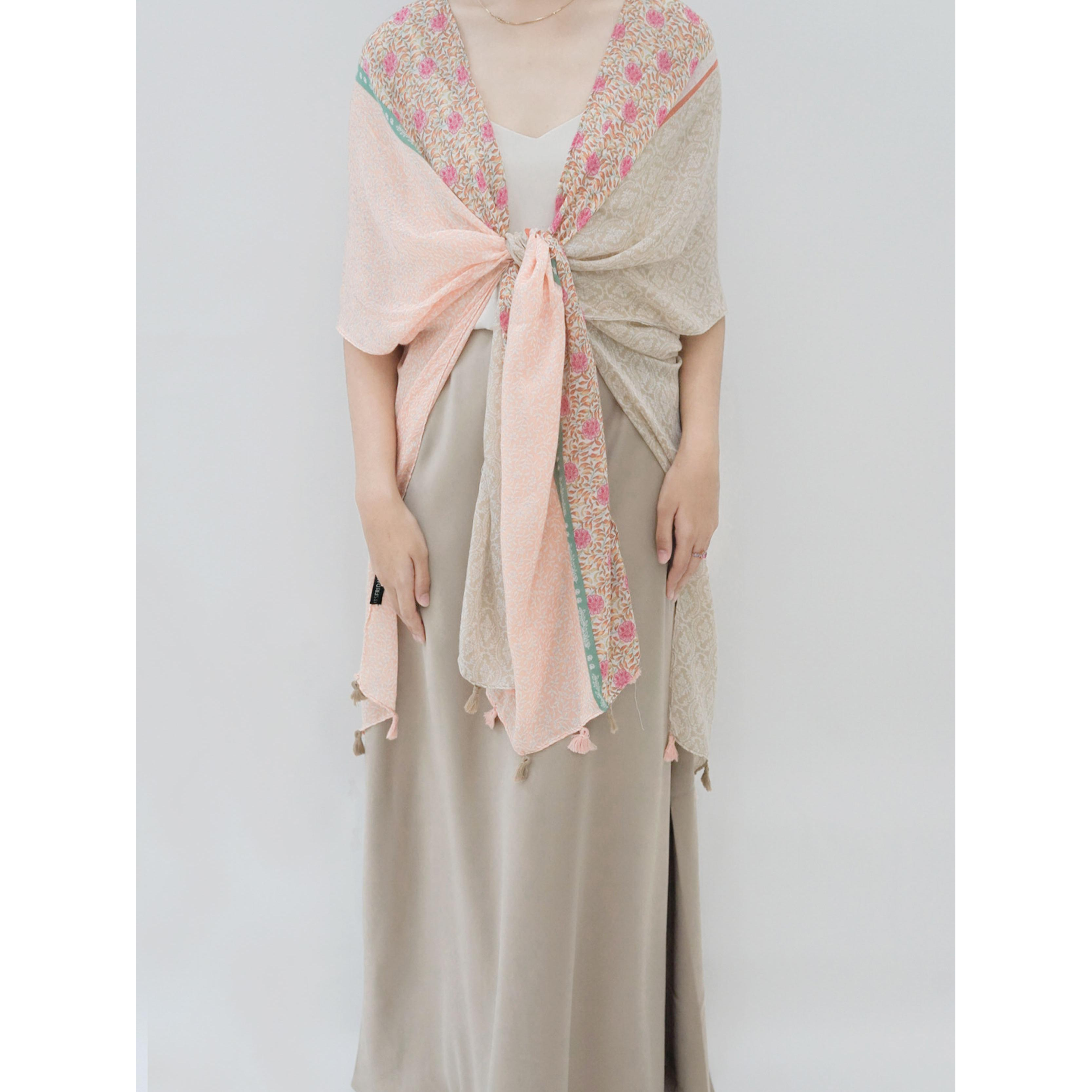 ITSFRIDAY Raluca in Peach Women's Outerwear | Nusamade ITSFRIDAY Raluca in Peach Women's Outerwear - Image 2