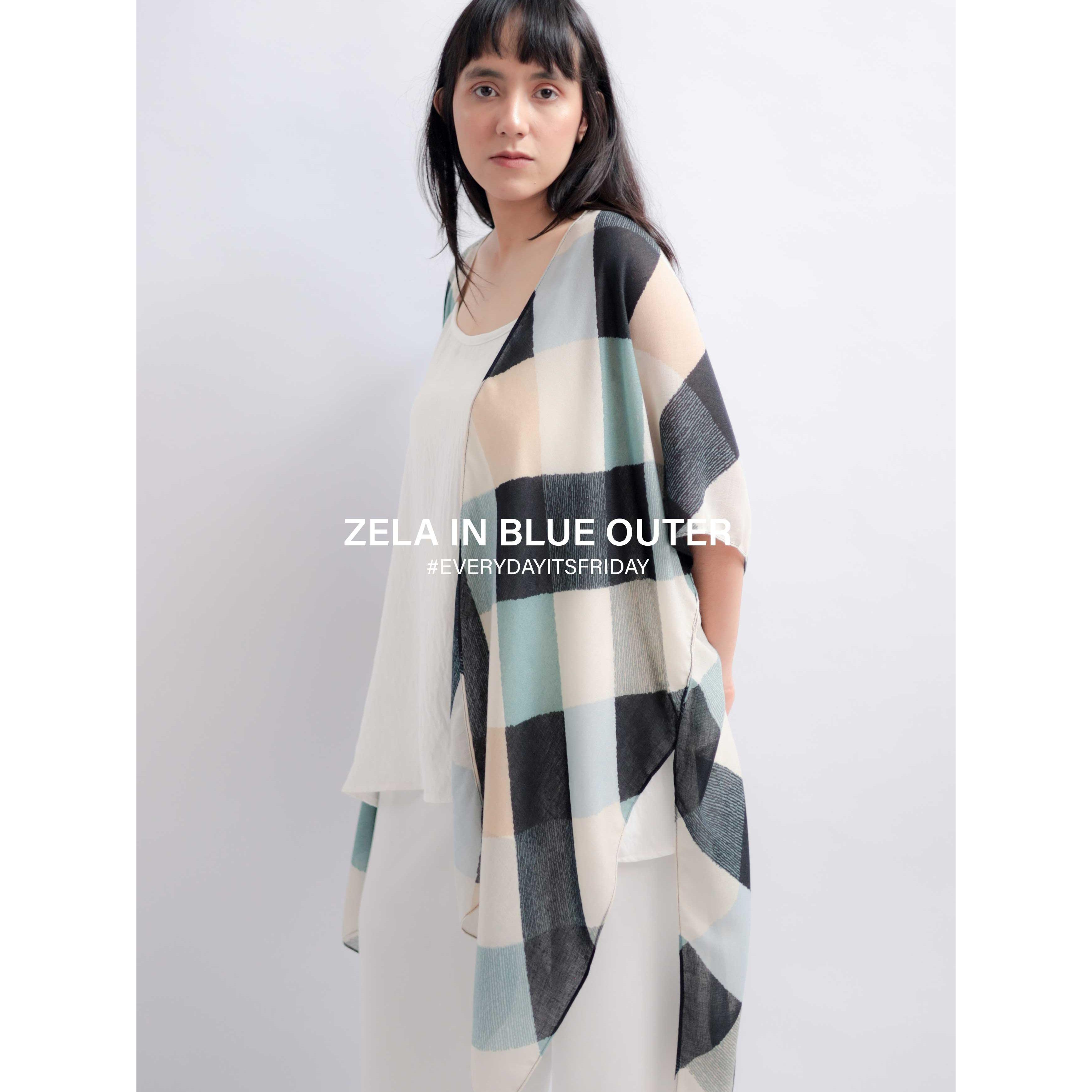 ITSFRIDAY Zela Blue Stylish Women's Outerwear | Nusamade ITSFRIDAY Zela Blue Stylish Women's Outerwear - Image 2