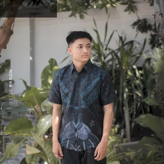Batik Baron Premium Slimfit Short Sleeve Batik Shirt – Angsana